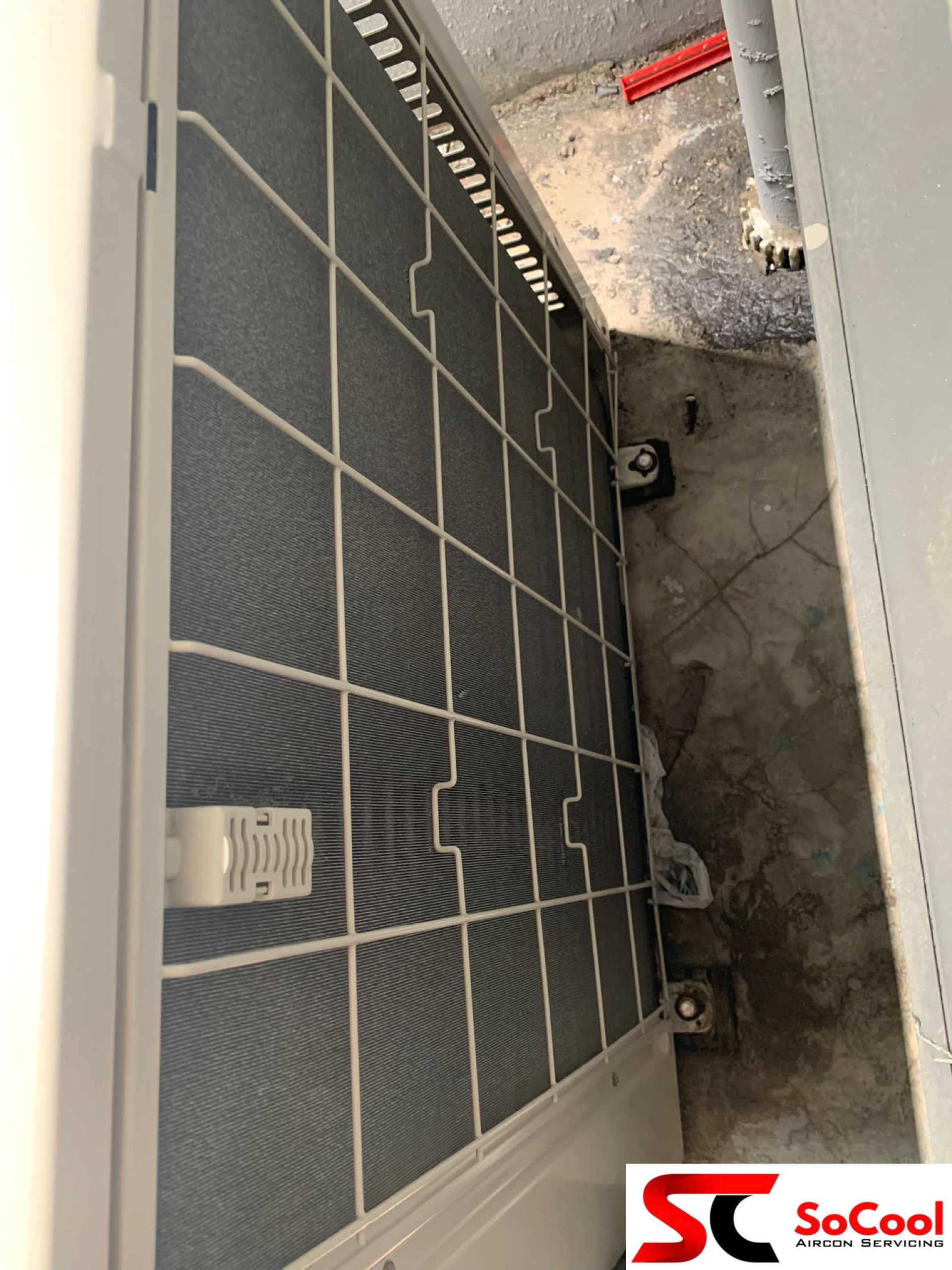 Cleaning Outdoor Condenser in Bukit Batok Aircon Service & Repair SG