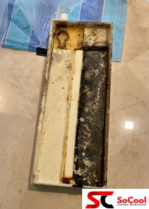 Ceiling Ducted Aircon Cemical Wash in Sentosa