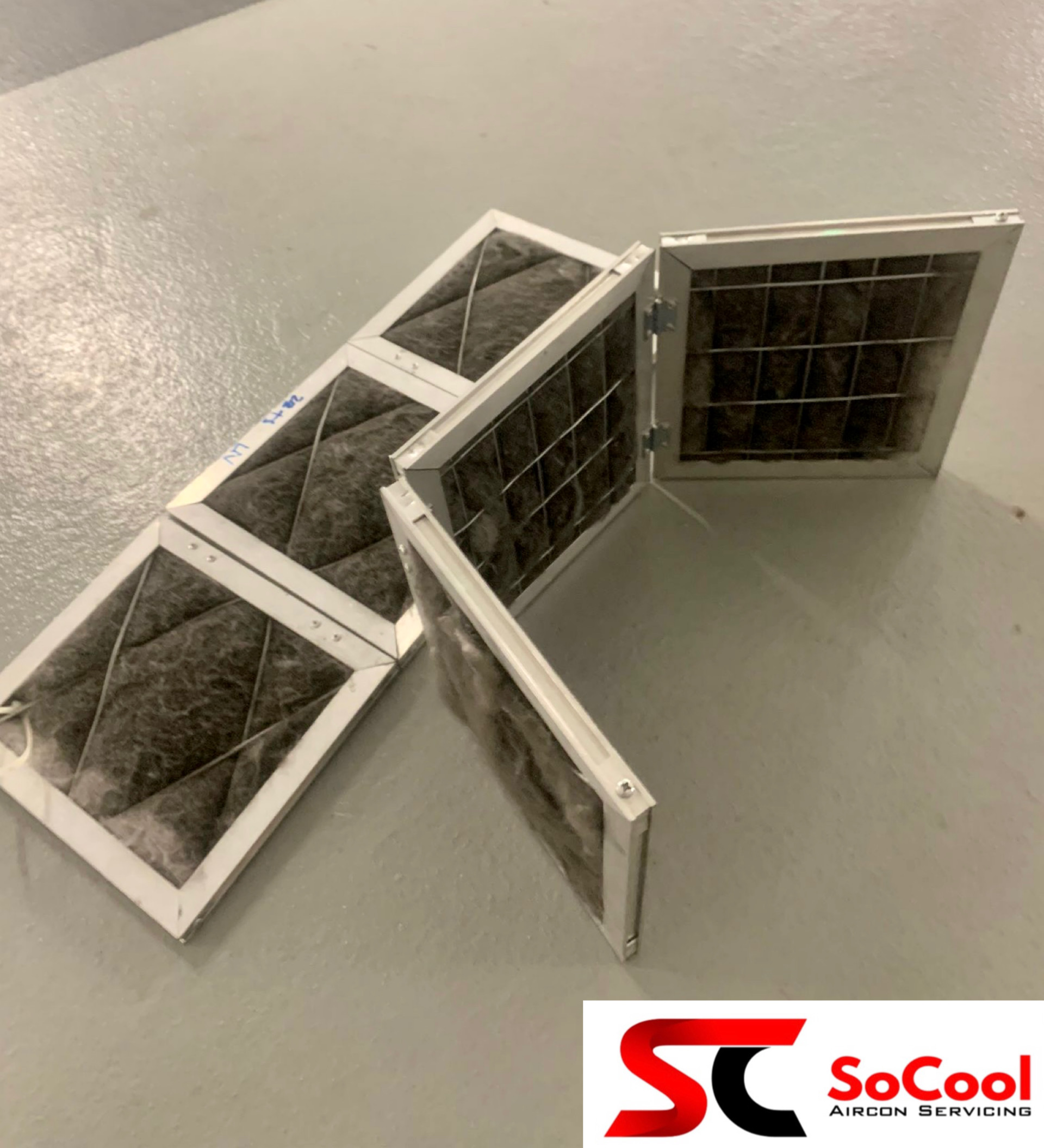 Replace Ceiling Ducted Filter in Sentosa Aircon Service & Repair SG